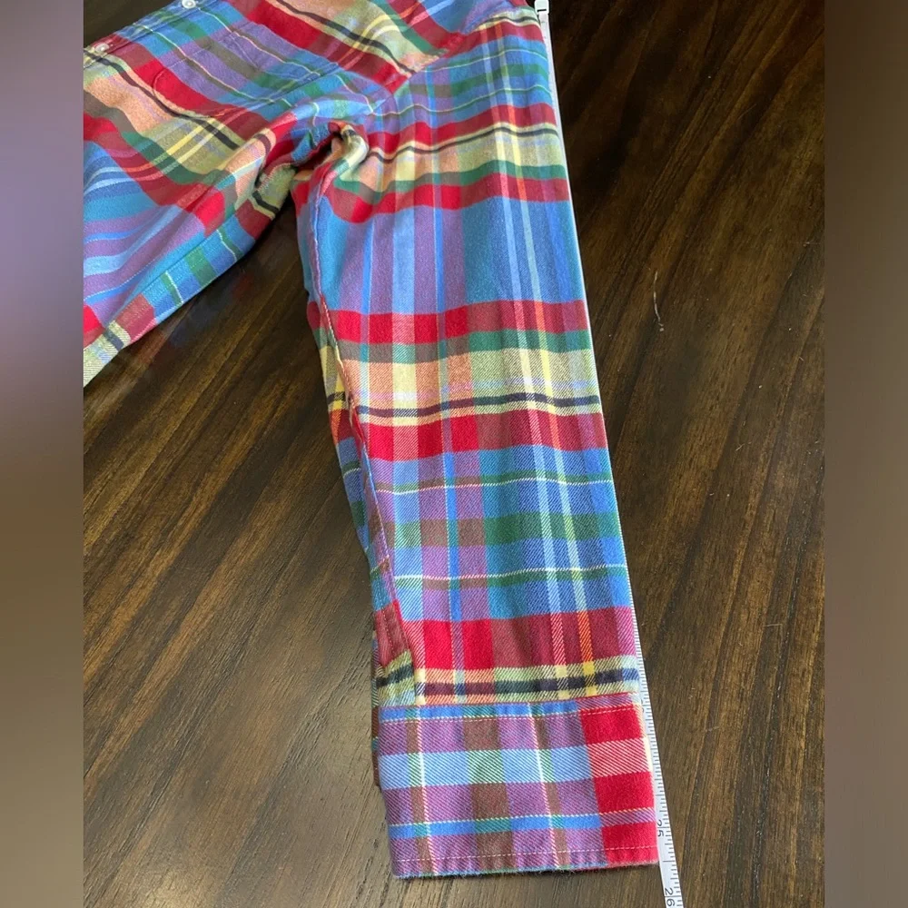 J.Crew x Portuguese Flannel Multicolor Plaid Button-Down Shirt XL